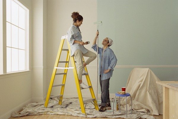 Покраска стен на кухне: варианты реализации