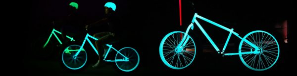 Применение люминесцентной краски: делаем светящийся велосипед