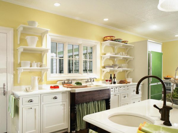 Как подобрать цвет стен для маленькой или большой кухни: какие подходят или нет, какие выбрать