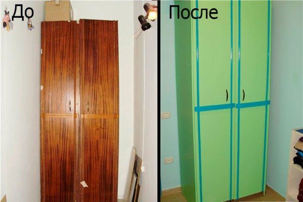 Как покрасить старый лакированный шкаф своими руками